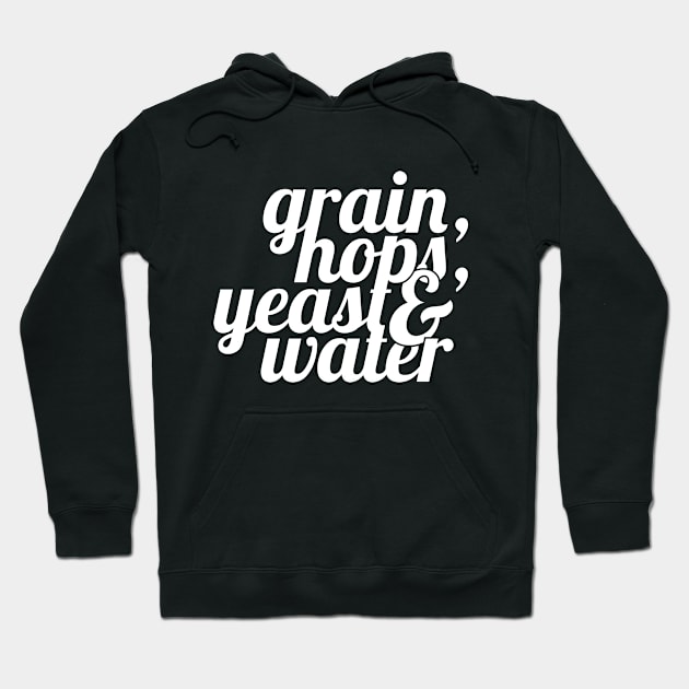 The Home Brewer's Ingredient List Hoodie by NeonSunset